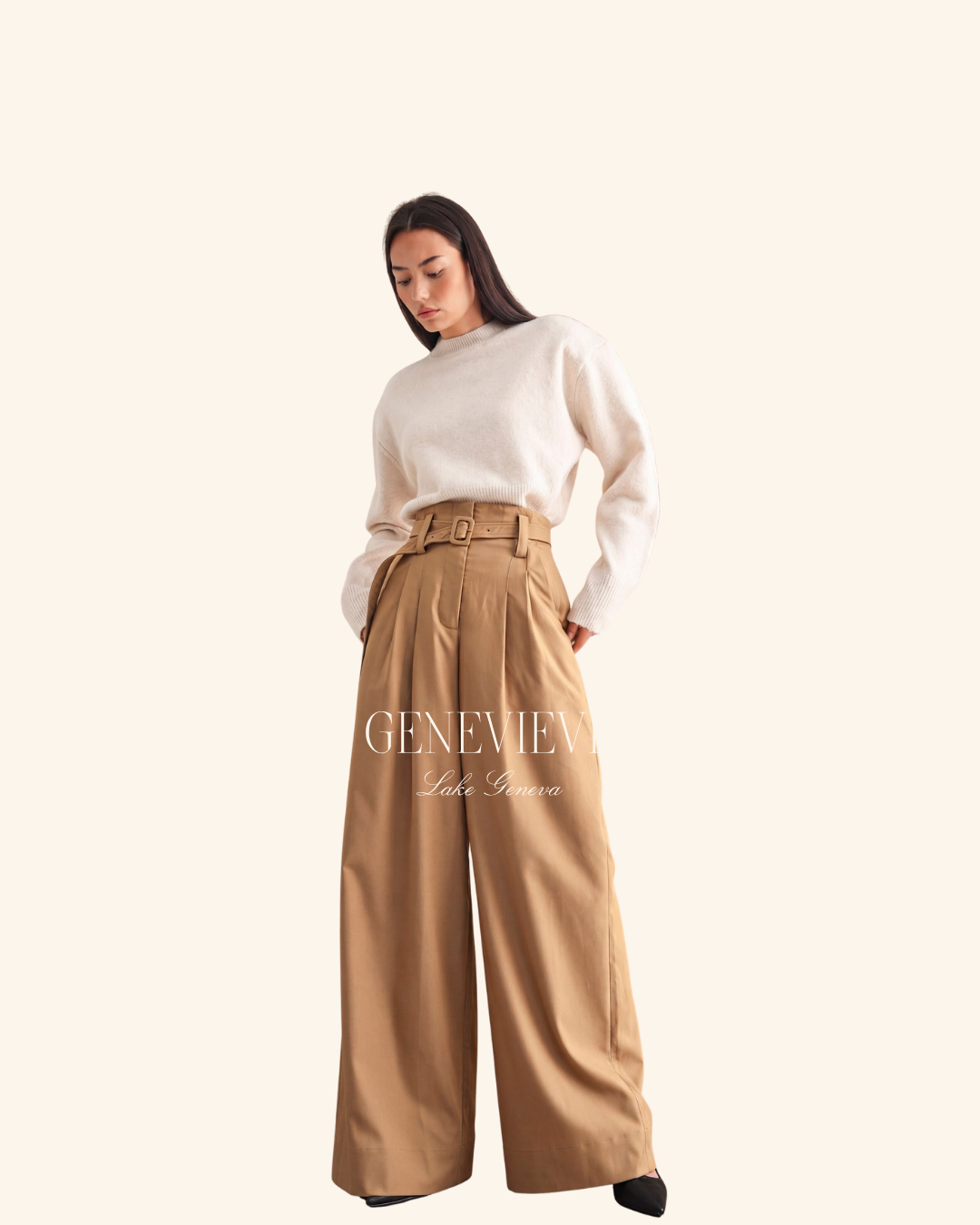 Mable Cream Crew Neck Sweater