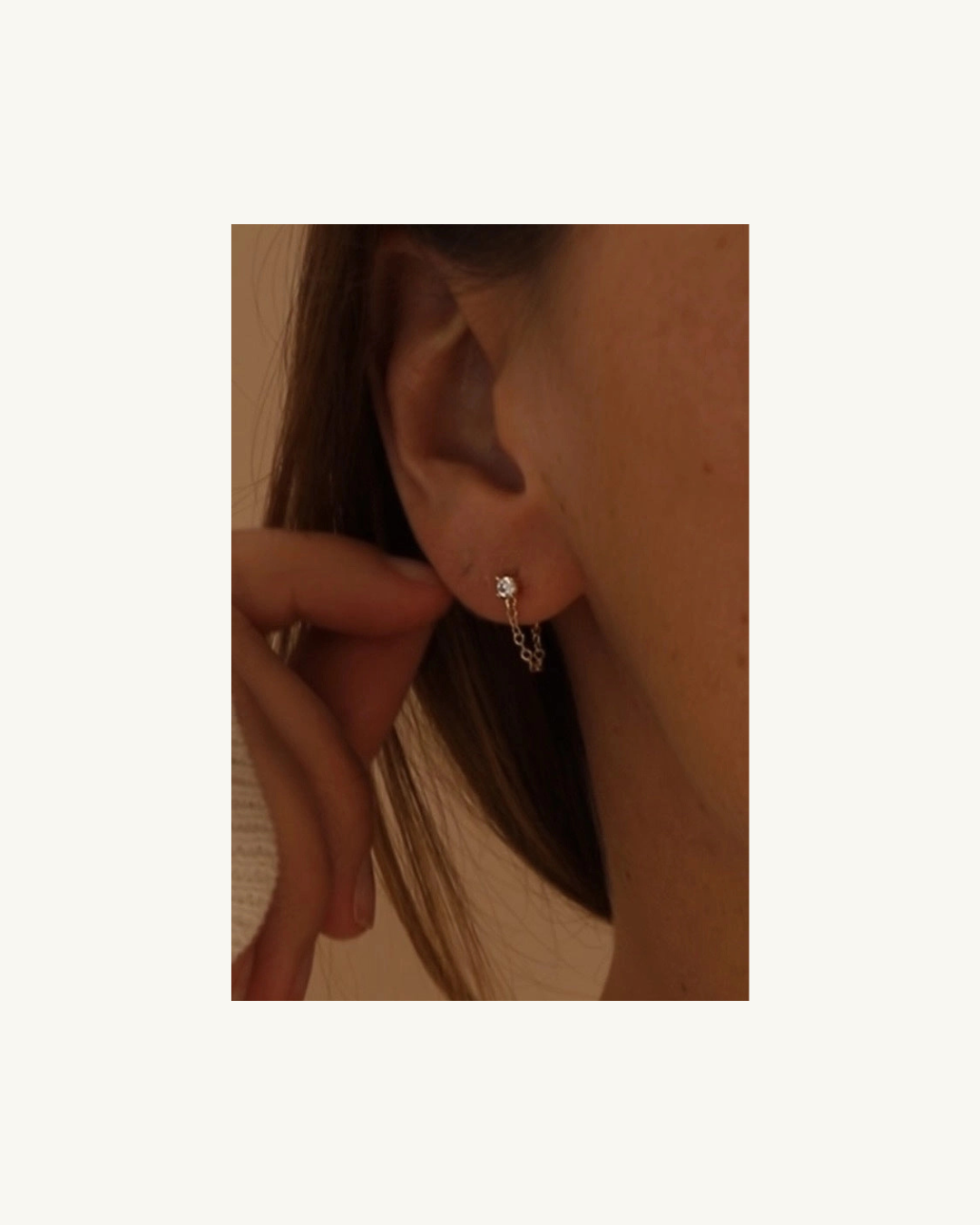 Katie Waltman Noelle Chain Wrap Earrings