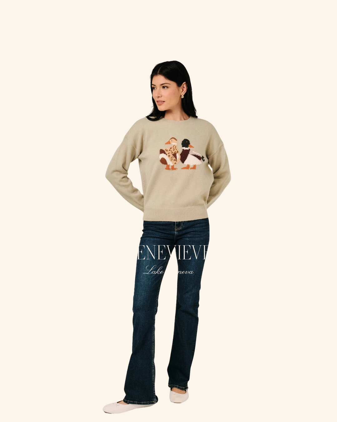 Sunday Edition Oatmeal Duck Sweater