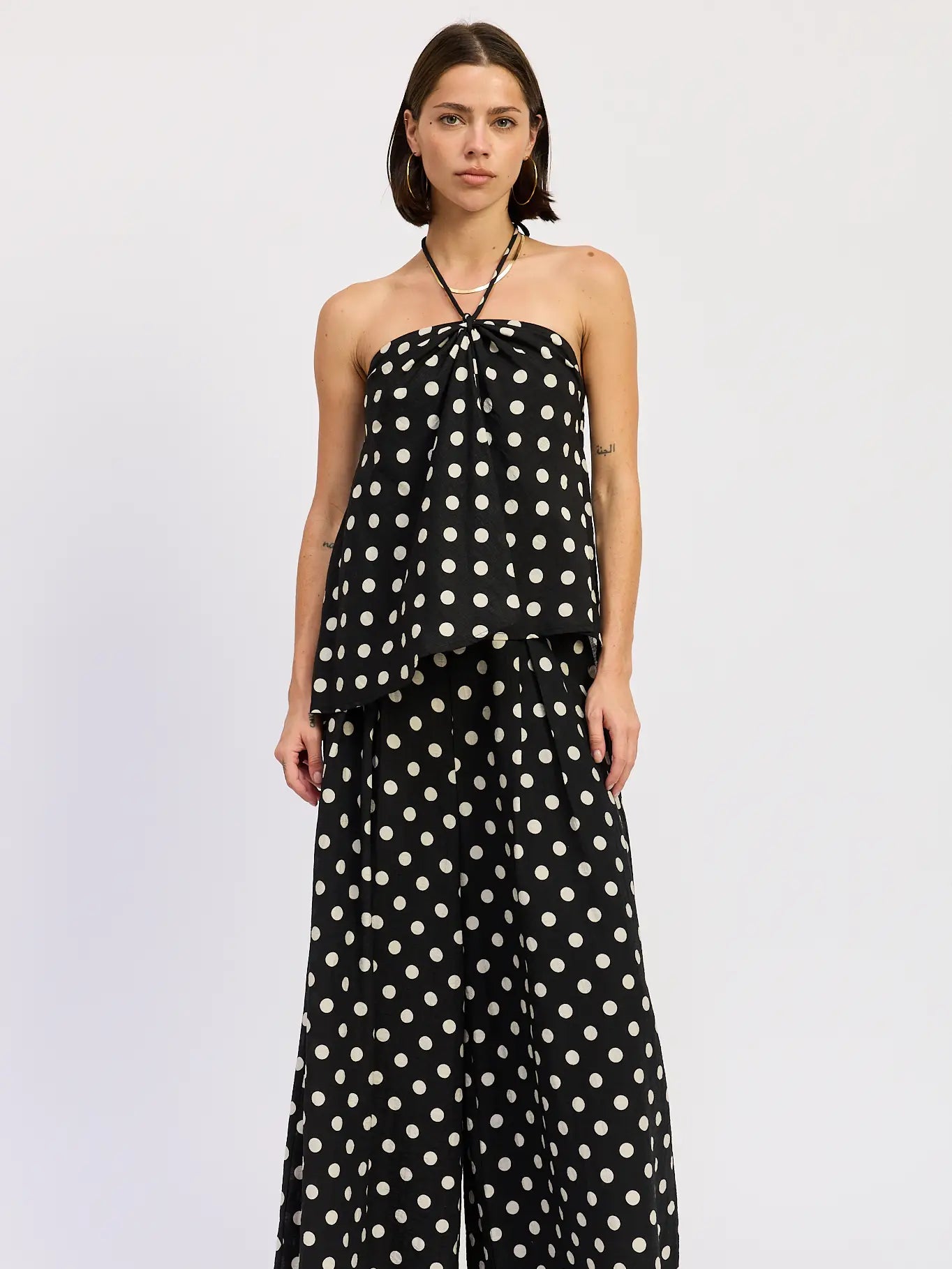 Emory Park Wide Leg Polka Dot Pants