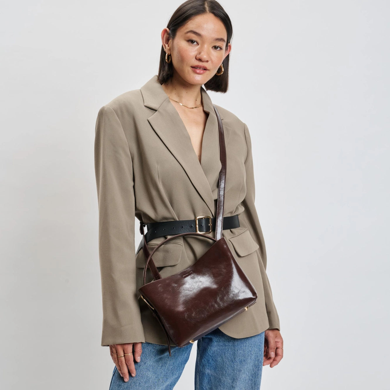 Sophie Choclate Crossbody