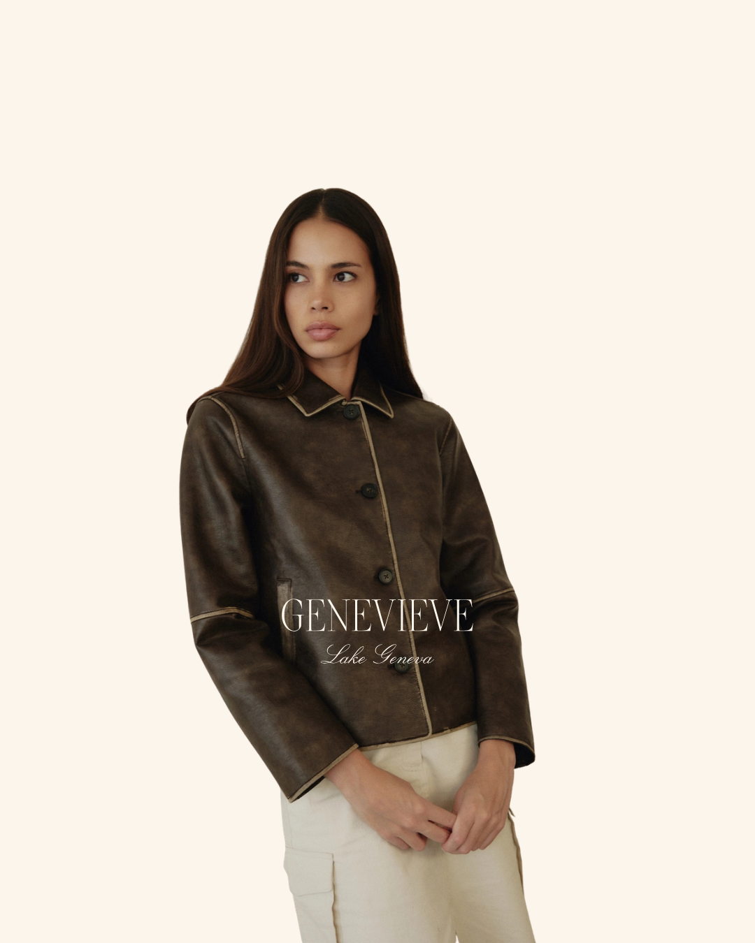 All Row Washed Brown Jacket