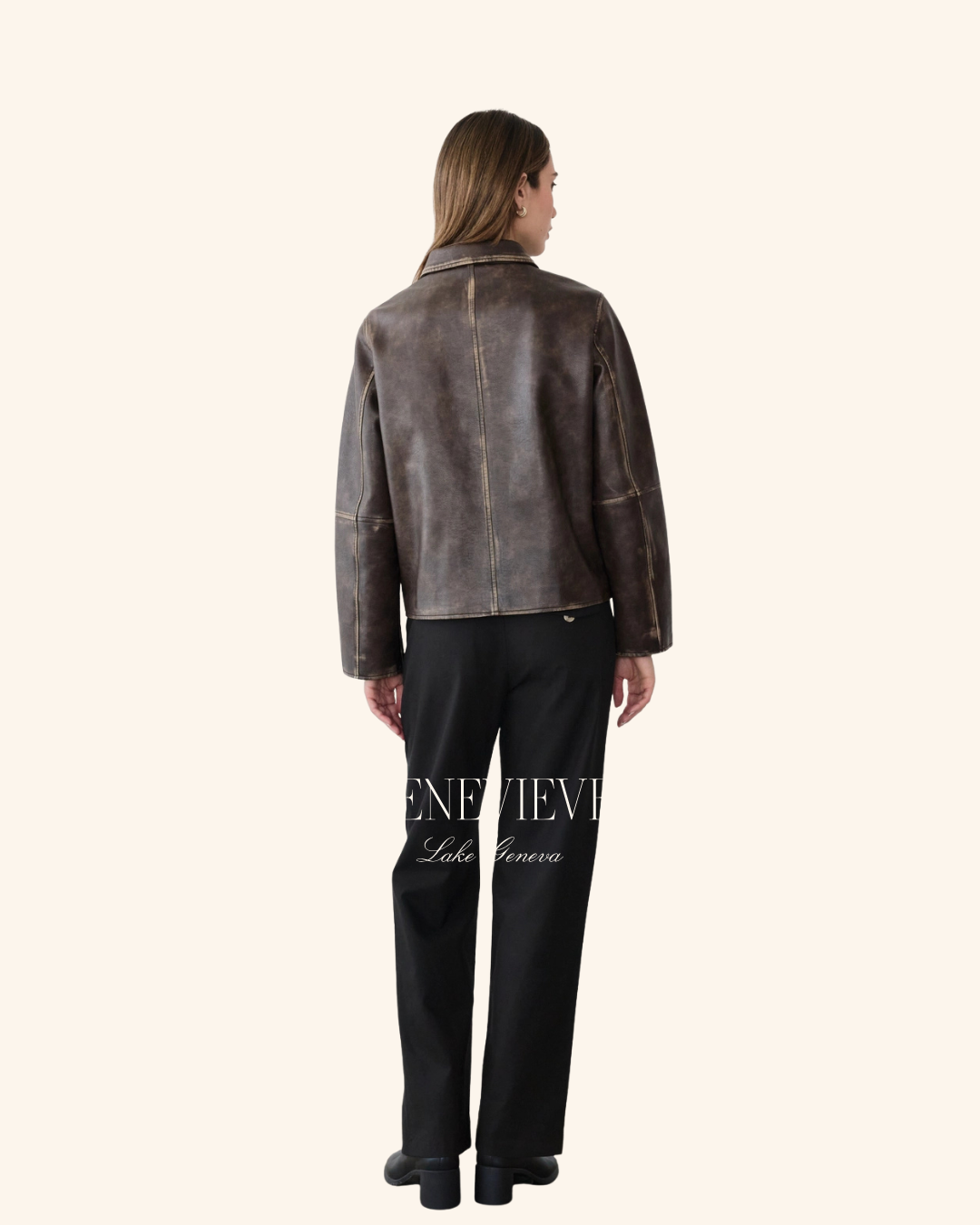 All Row Washed Brown Jacket