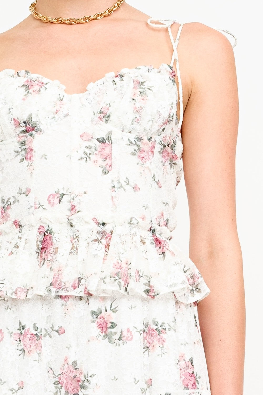 Sofie The Label Floral Lace Corset Style Top