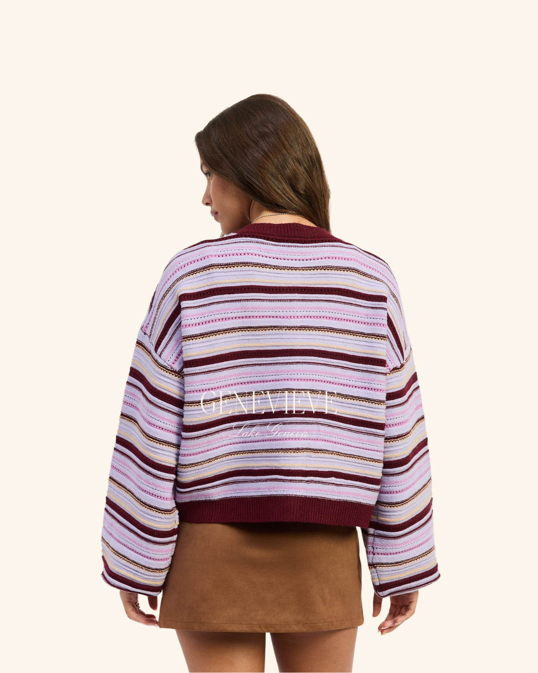 Emory Park Stripe Button Down Cardigan