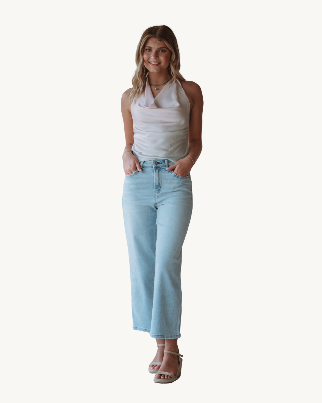 Emory Park Blush Ombre Halter Top