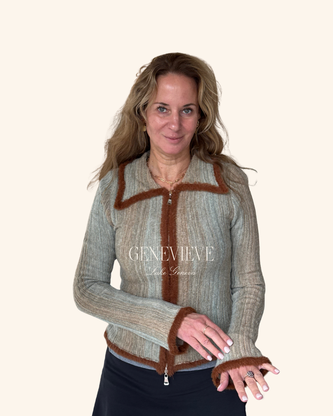 Sofie The Label Sage Ombre Knit Top