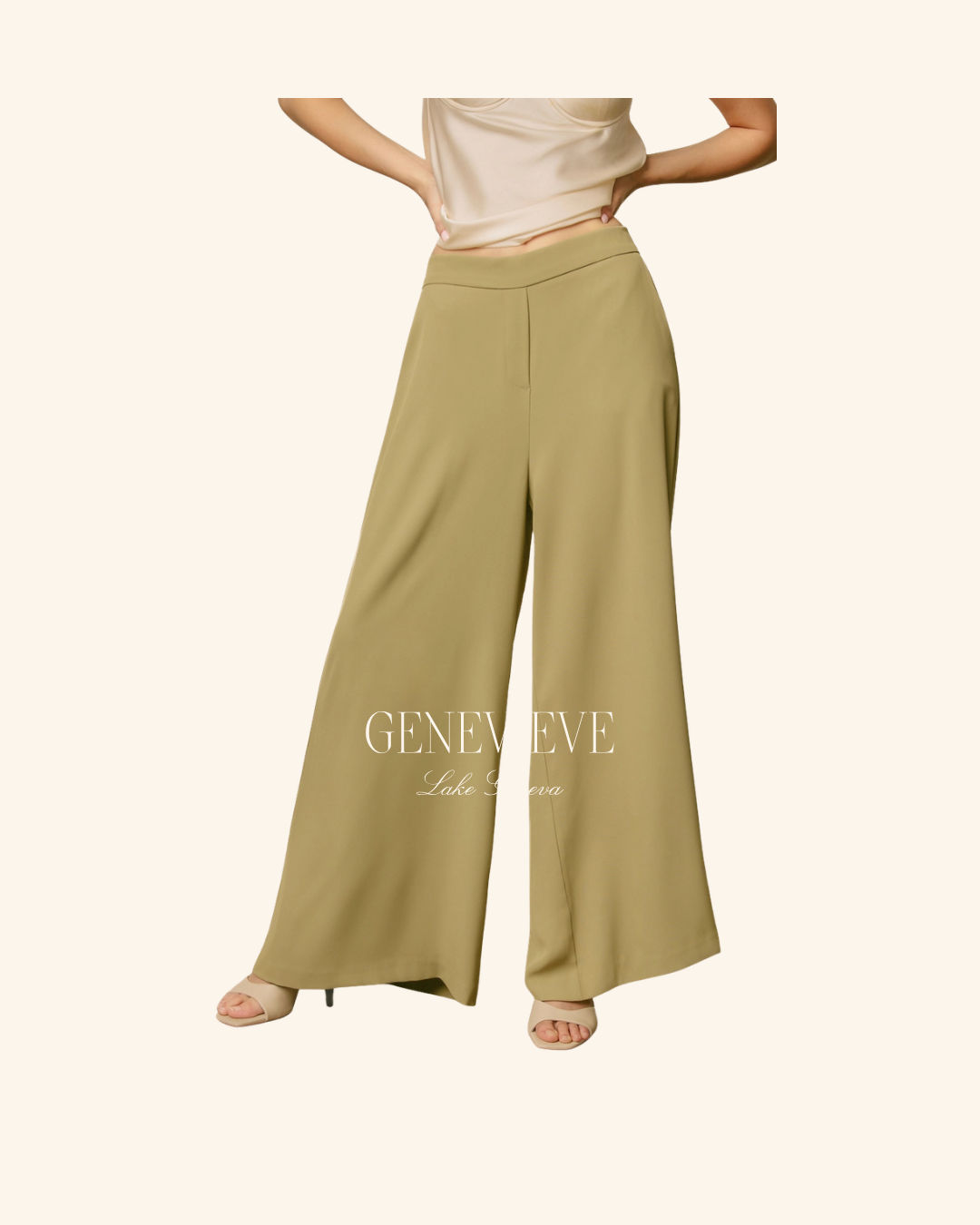 Dress Forum Wide Leg Elastic Pant