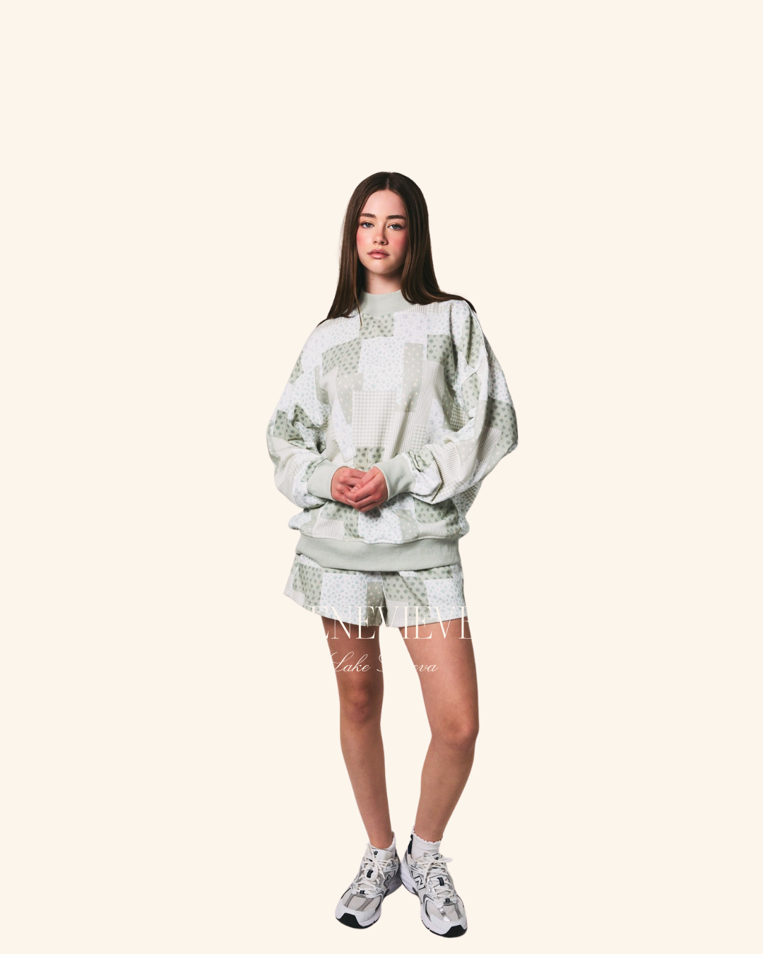 Le Lis Sage Patchwork Sweat Shirts