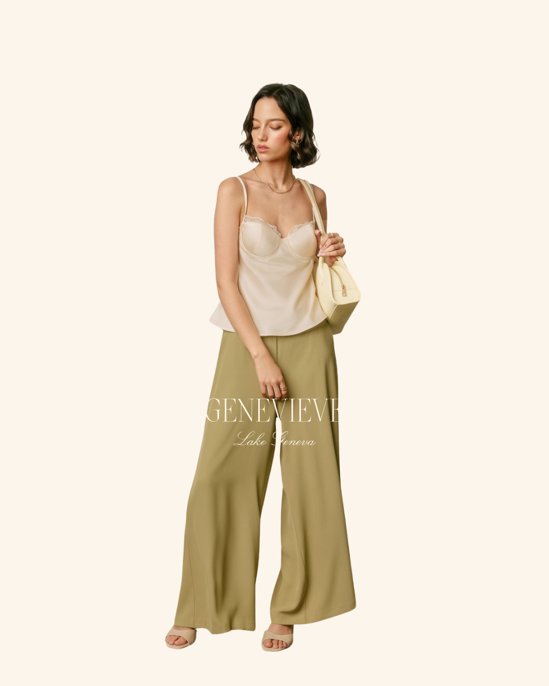 Dress Forum Wide Leg Elastic Pant