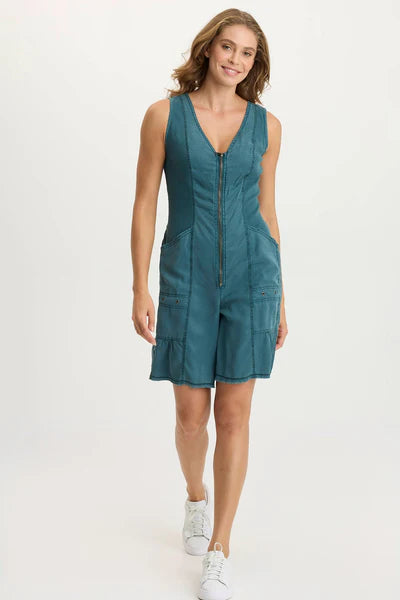 Wearables Montgomery Twill Zip-up Romper