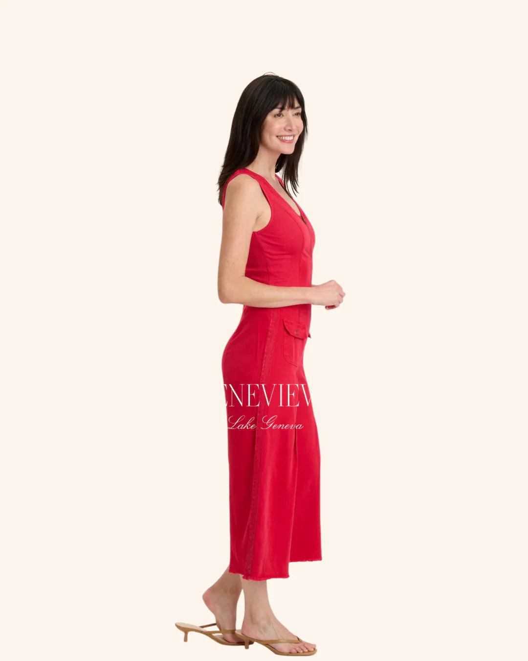 Wearables Linette Jumpsuit Red