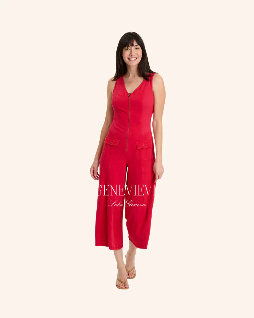 Wearables Linette Jumpsuit Red