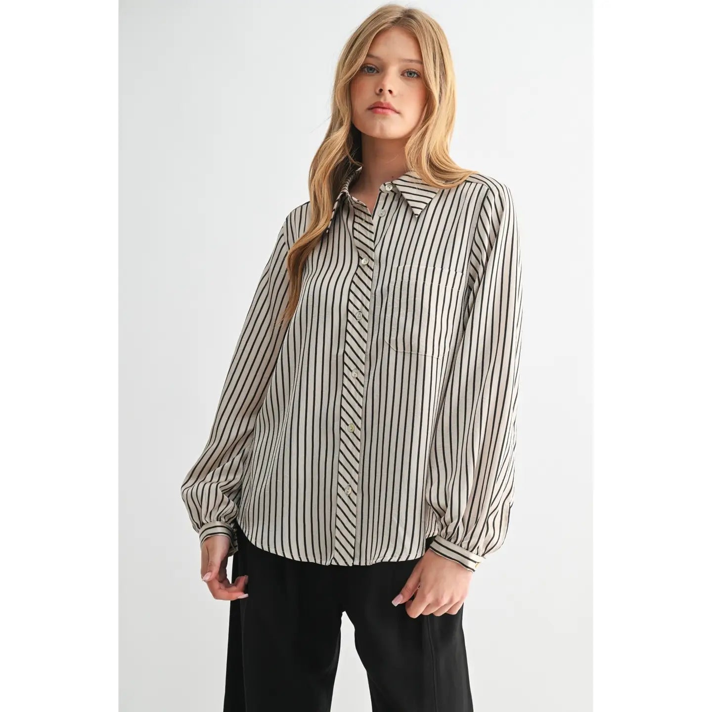Fun2Fun Stripe Button-down Shirt (Various Colors)