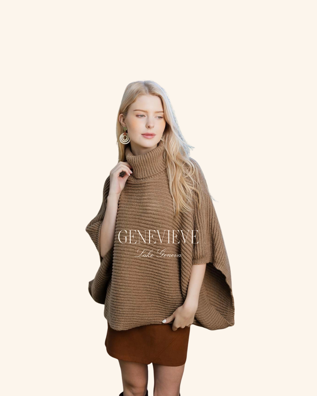 Leto Turtle Neck Poncho