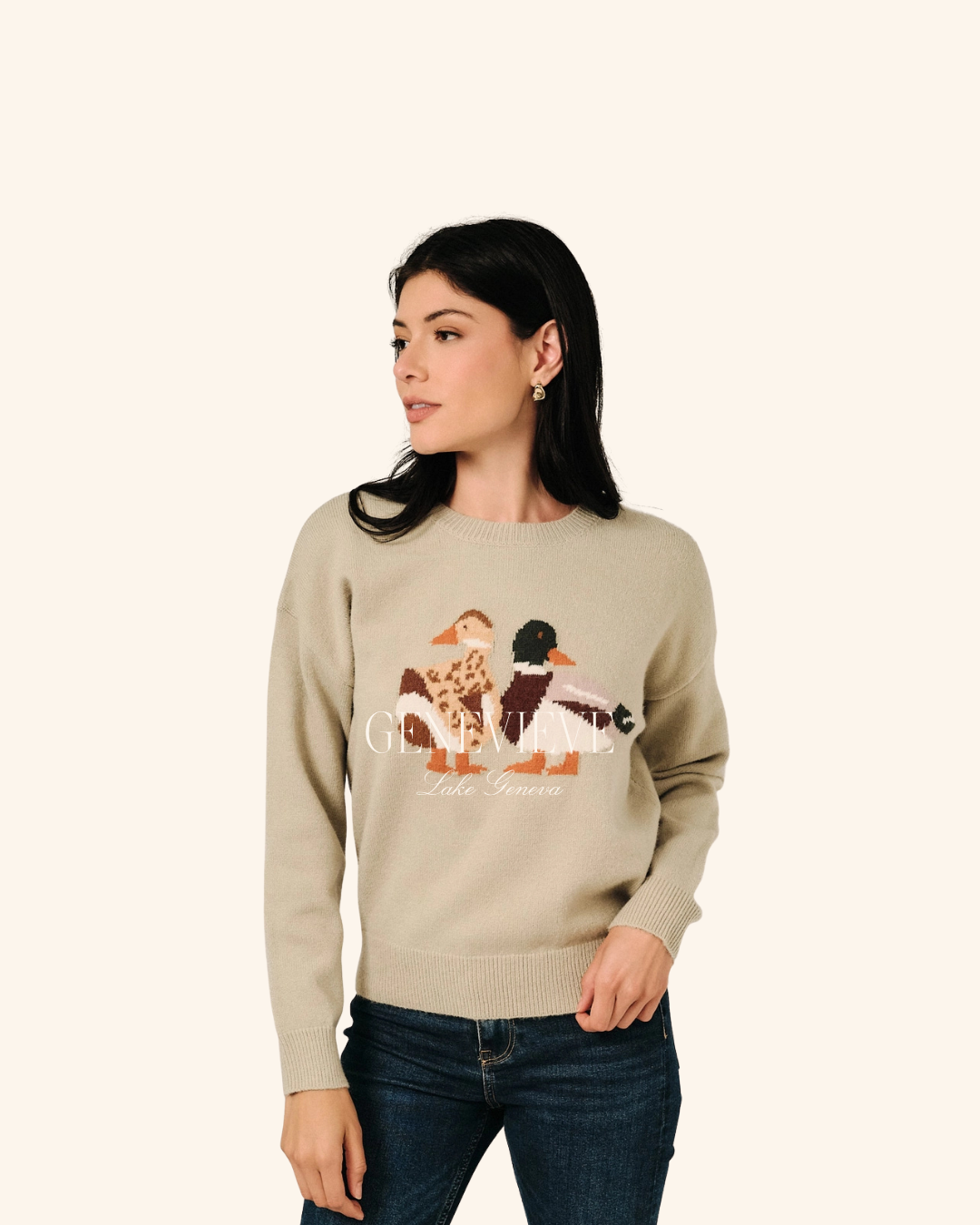Sunday Edition Oatmeal Duck Sweater