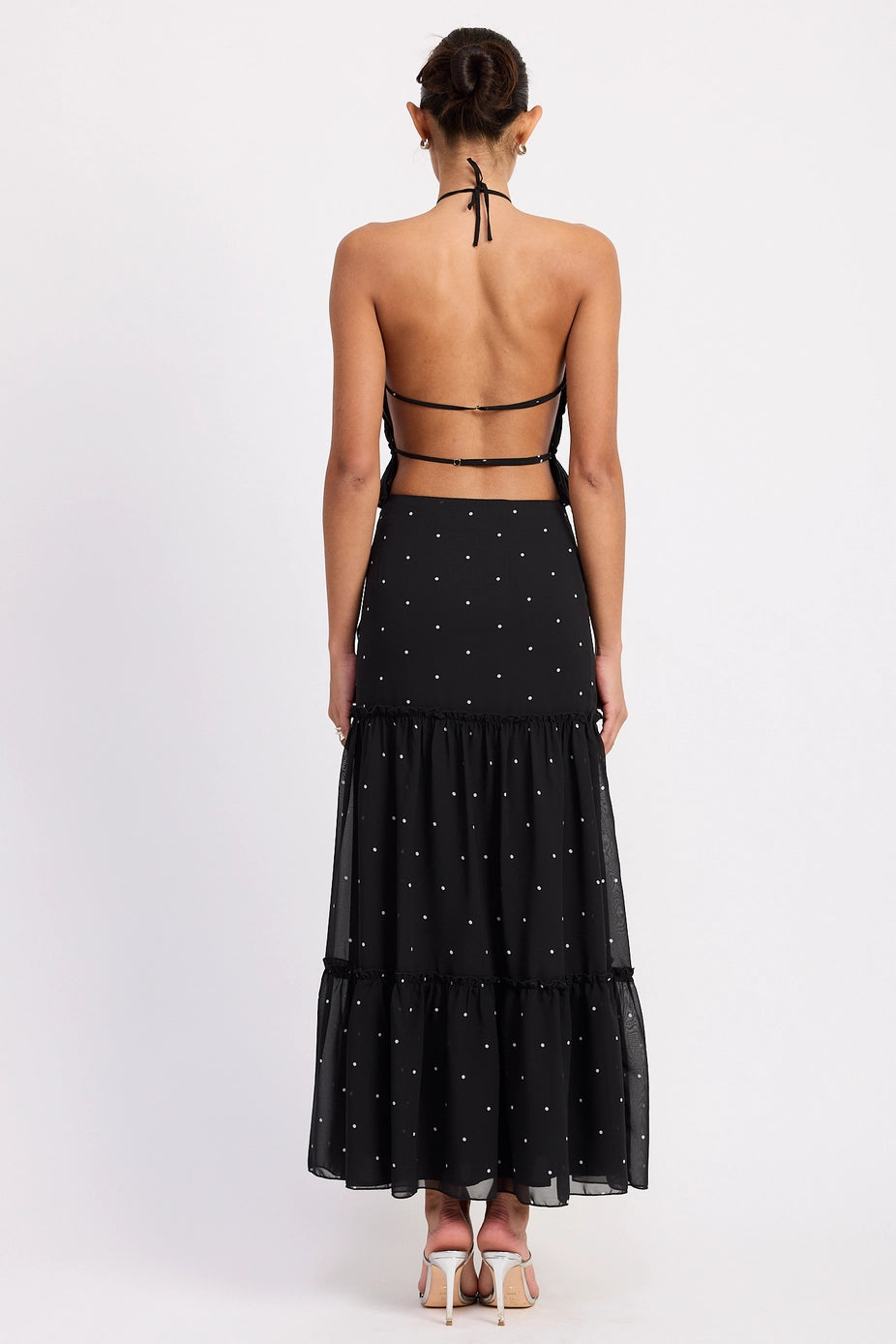 Emory Park Tiered Ruffle Midi Skirt