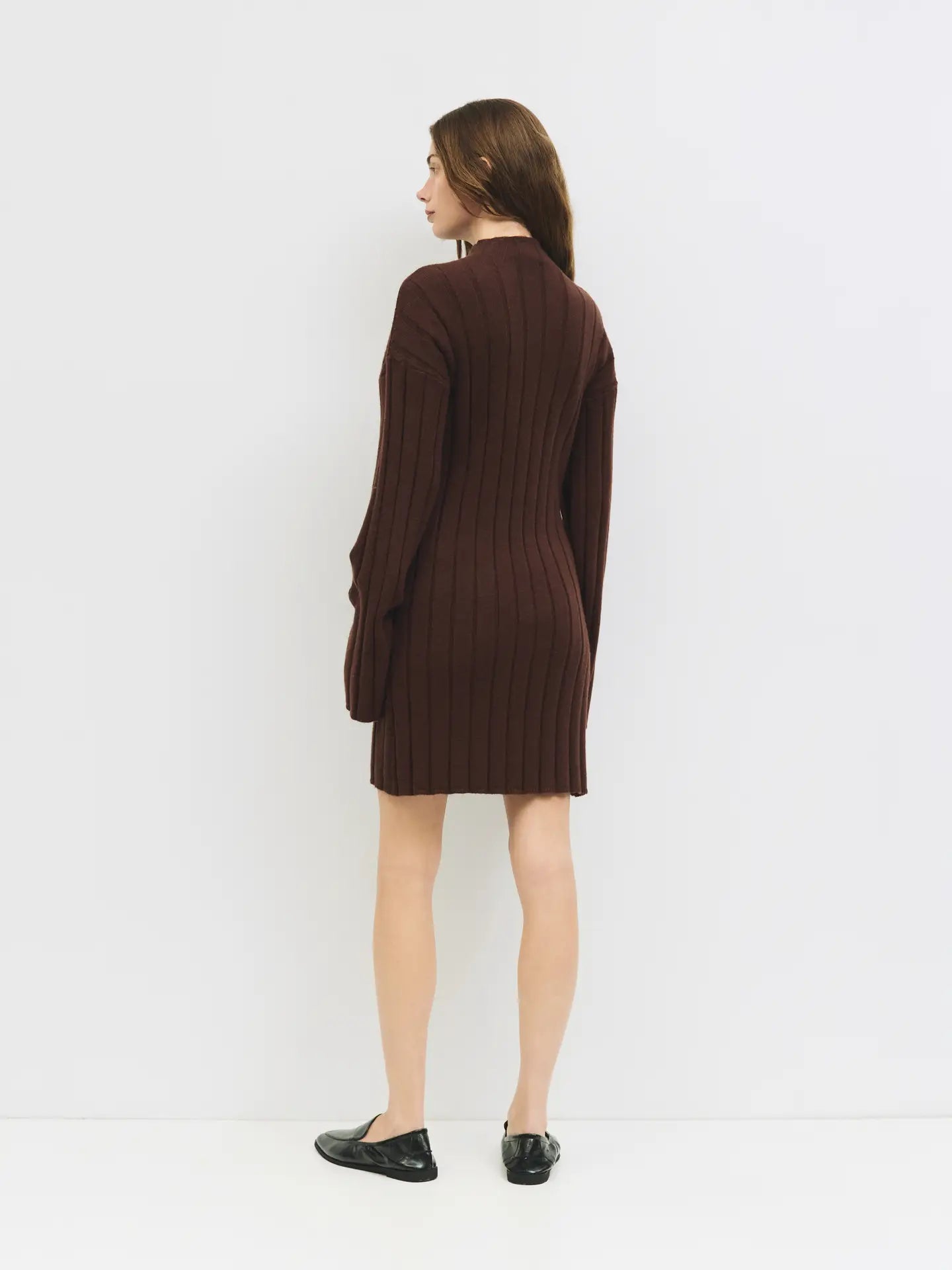All Row Long Sleeve Ribbed Knit Bodycon Dress