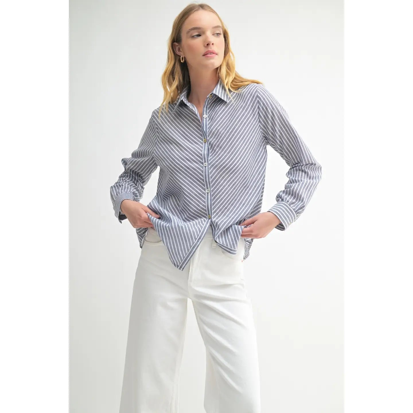 Fun2Fun Diagonal Stripe Shirt