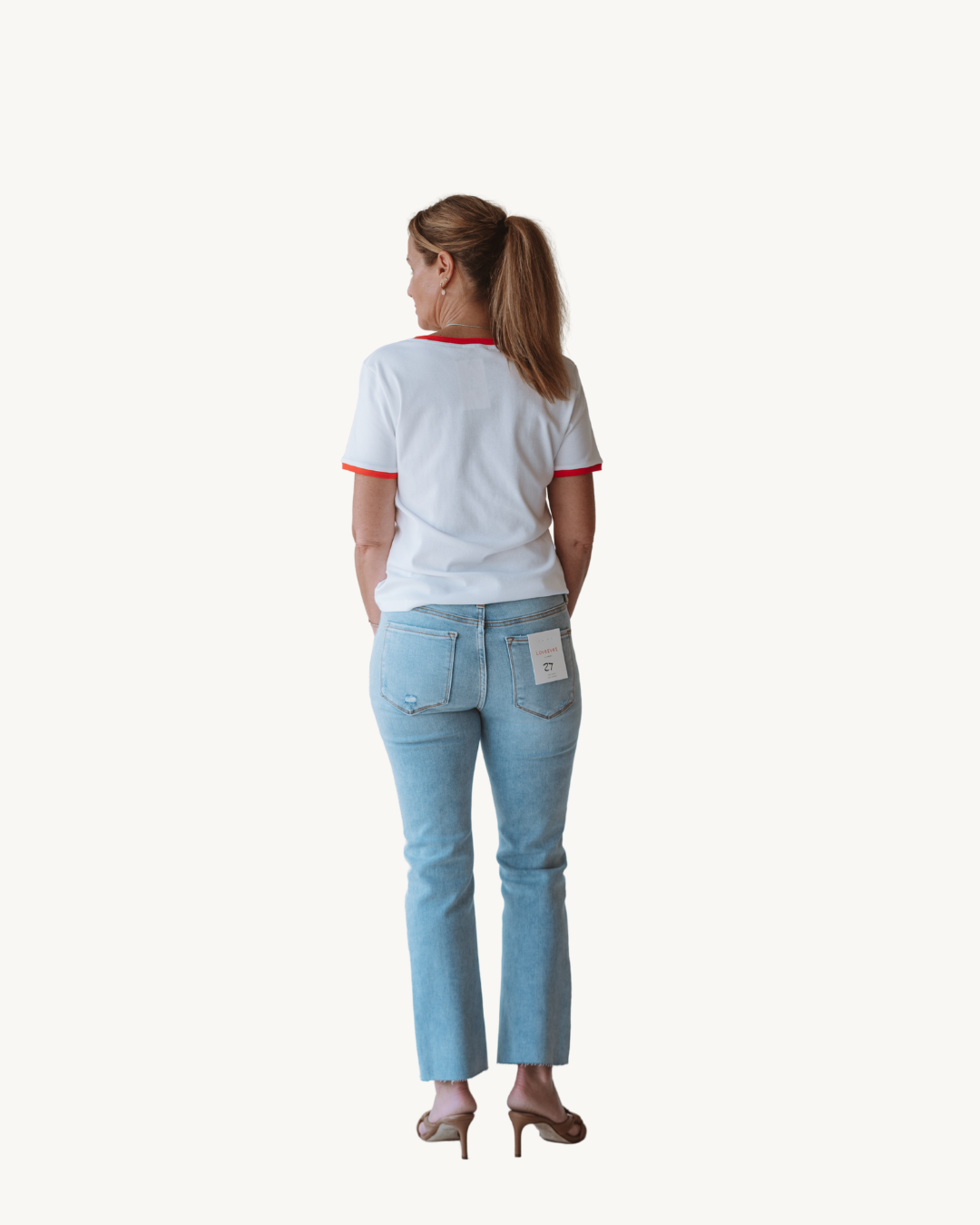 Sunday Edition Red Trim Sardine Tee