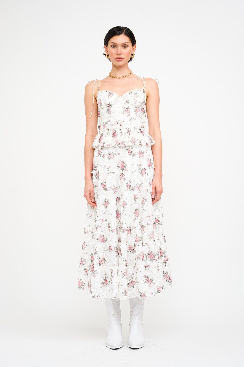 Sofie The Label Floral Lace Corset Style Top