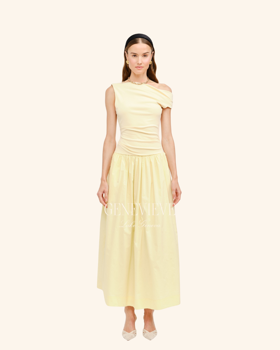 Sofie The Label Yellow Midi Dress