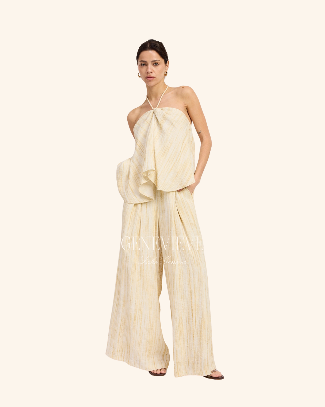 Emory Park Toast Linen Halter