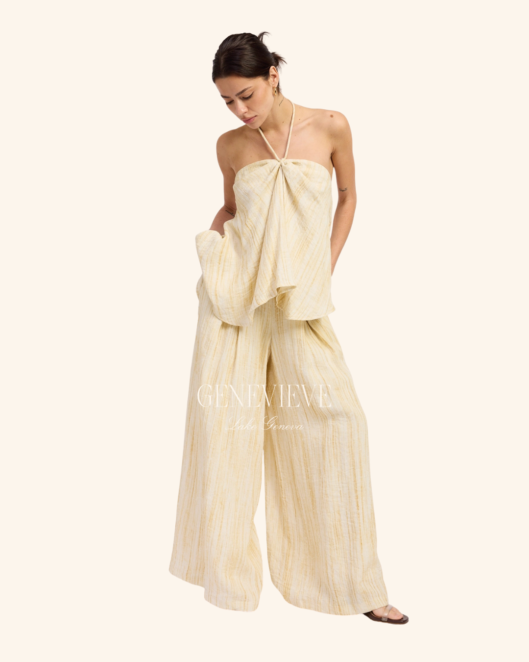 Emory Park Toast Linen Halter