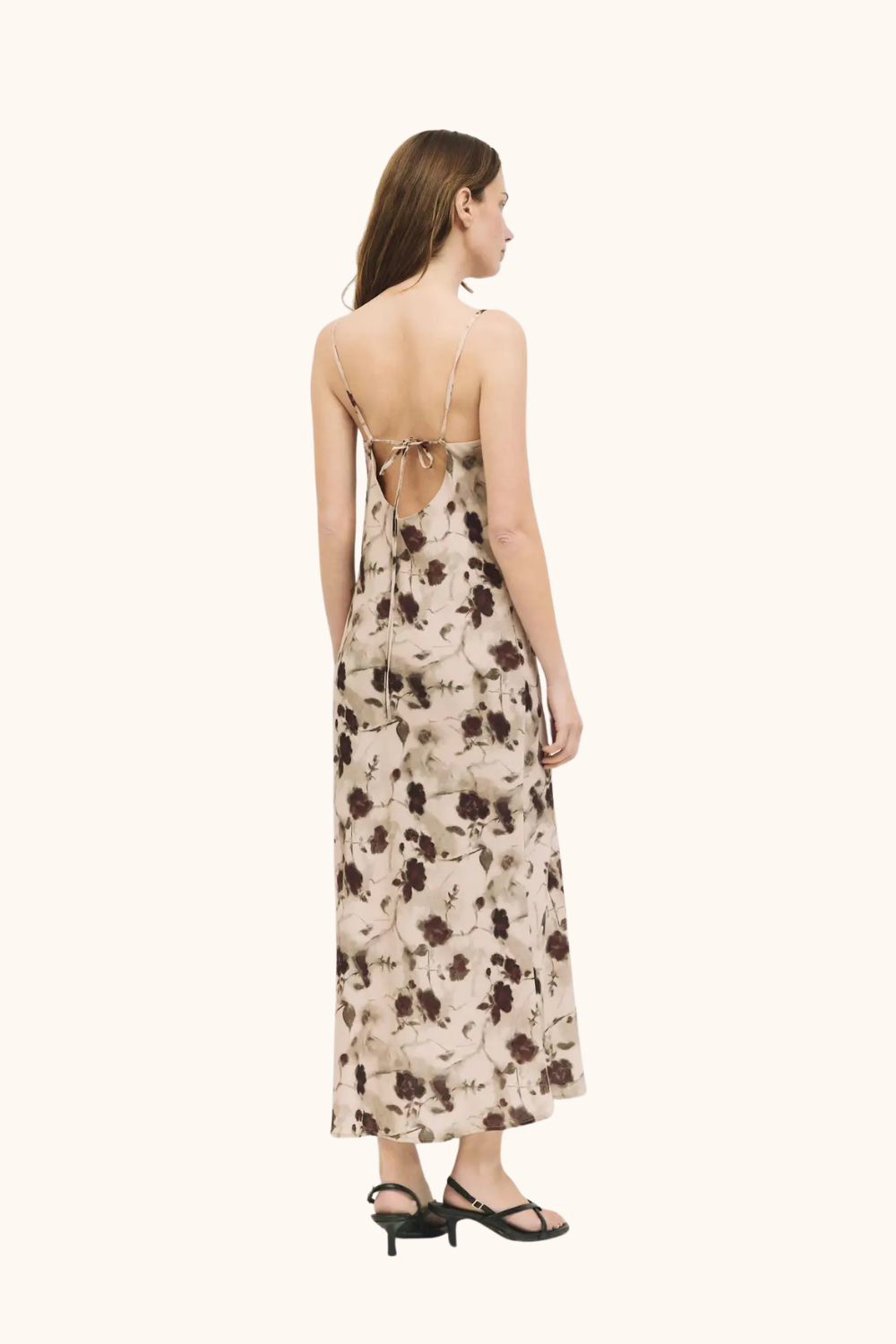 All Row Floral Cowl Neck Maxi Dress