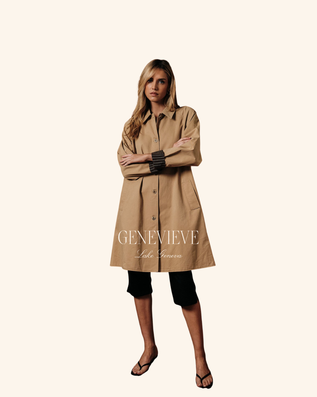 Sunday Edition Tan Trench Coat