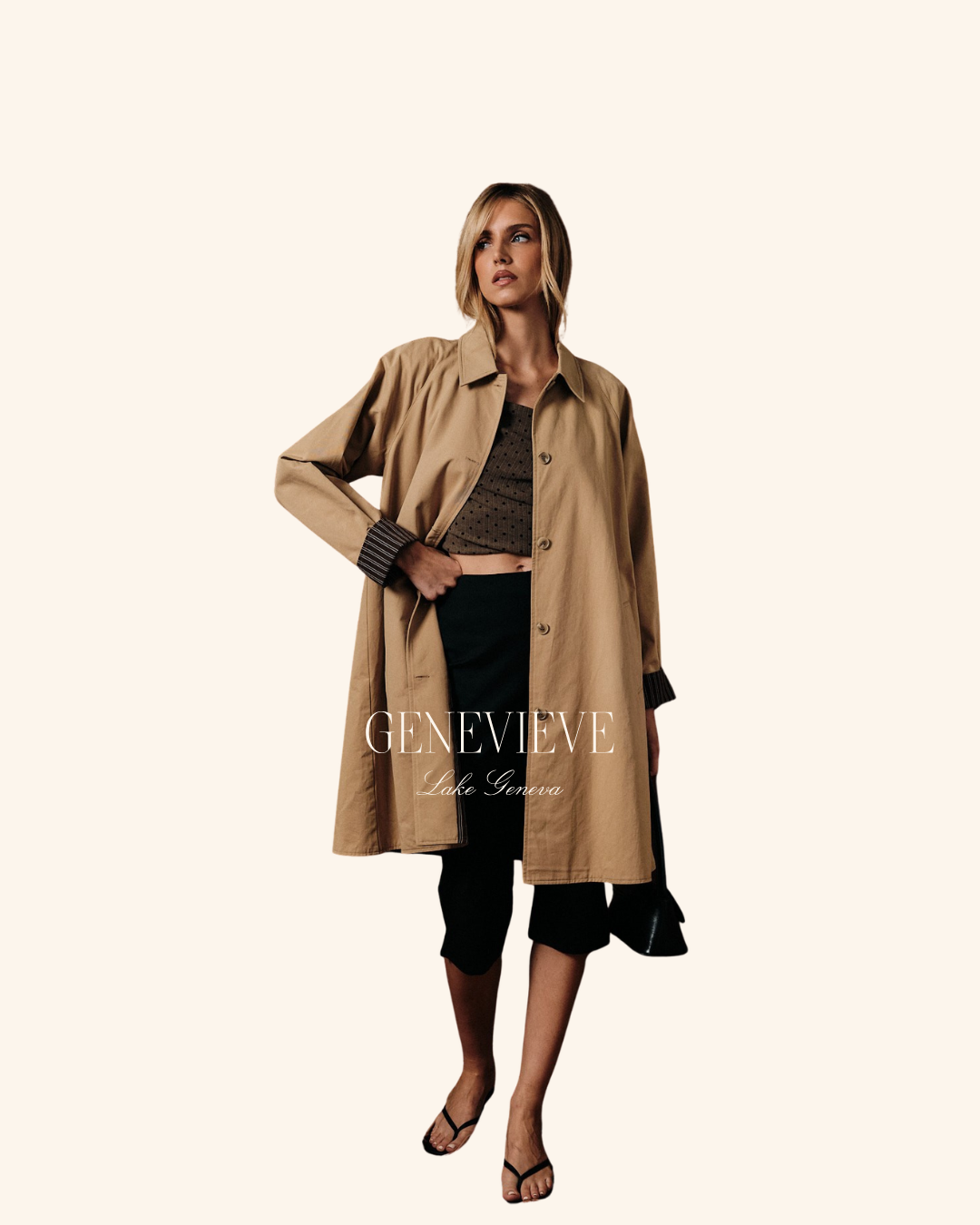 Sunday Edition Tan Trench Coat