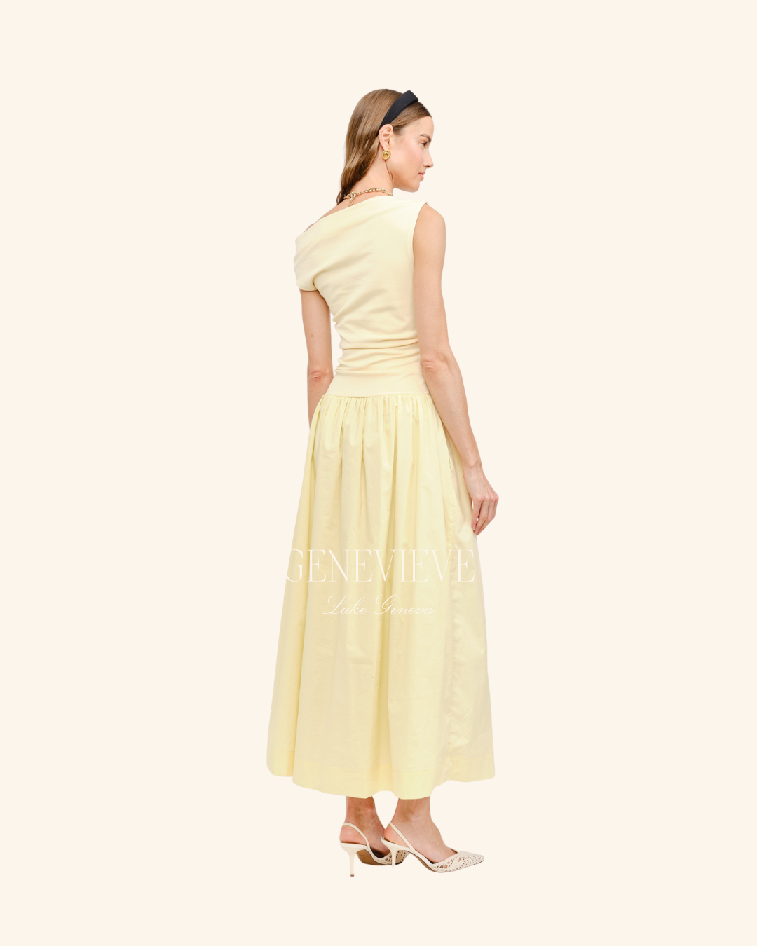 Sofie The Label Yellow Midi Dress