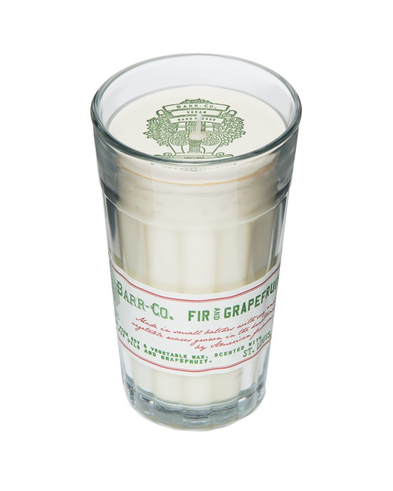 Fir & Grapefruit Parfait Glass Candle