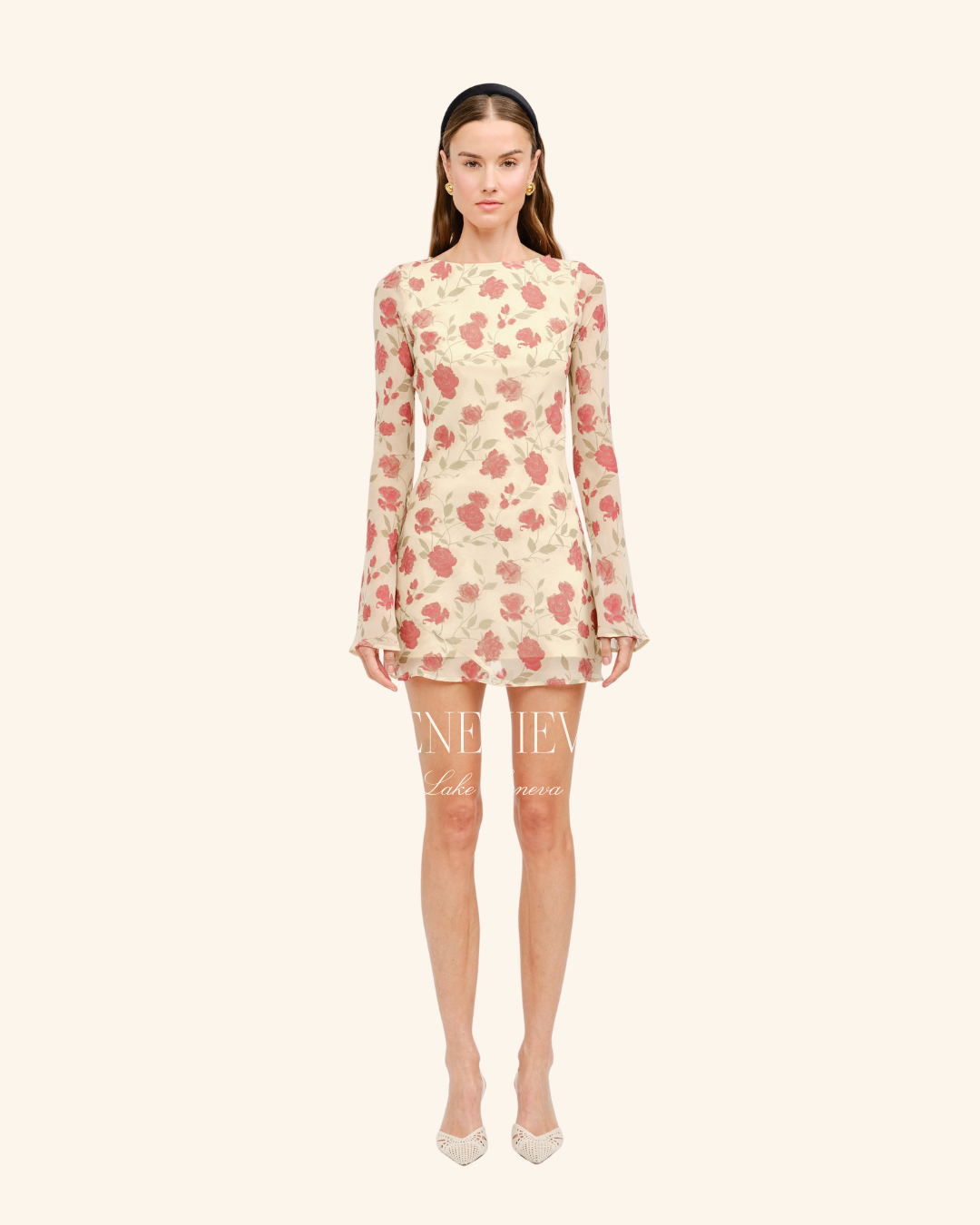 Sofie The Label Yellow Floral Mini Dress