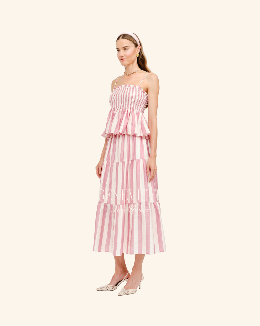 Sofie The Label Pink Stripe Marlin Tank