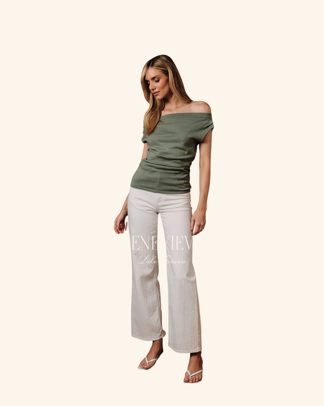 Sunday Edition Sage Pleated Knit Top