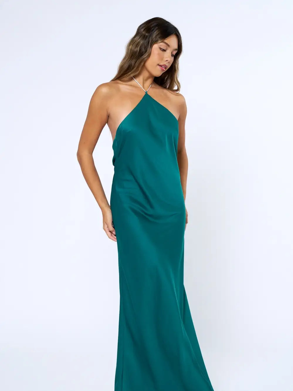 Blue Blush Halter Maxi Dress