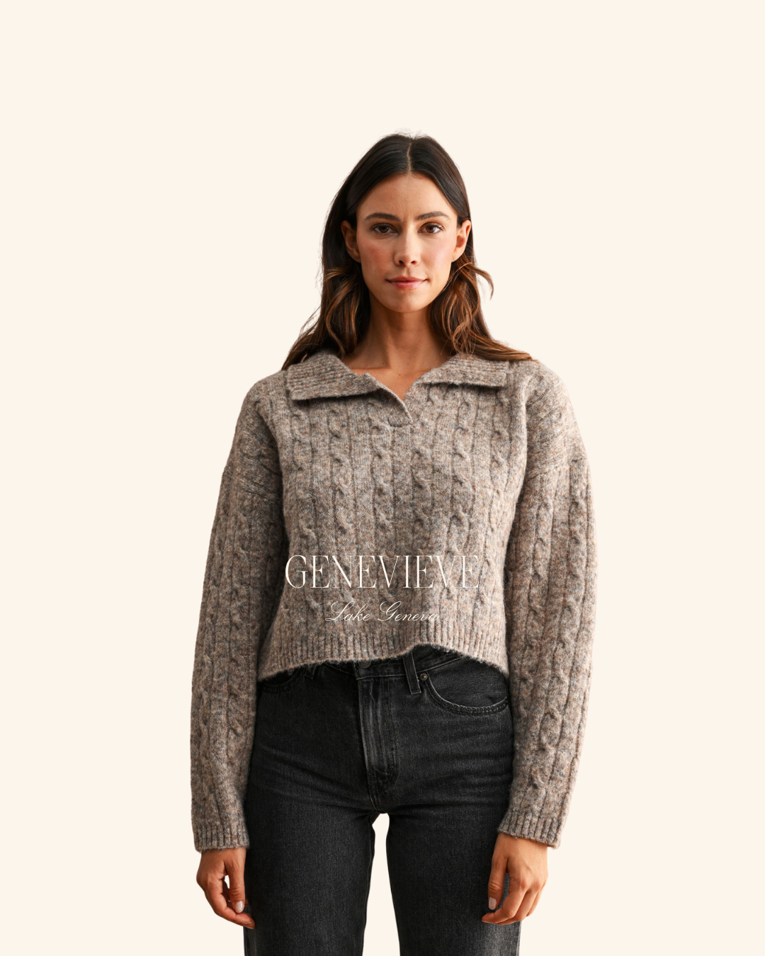 Mable Collar Mocha Sweater