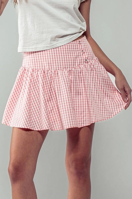 Urban Daizy Countryside Lined Mini Skirt