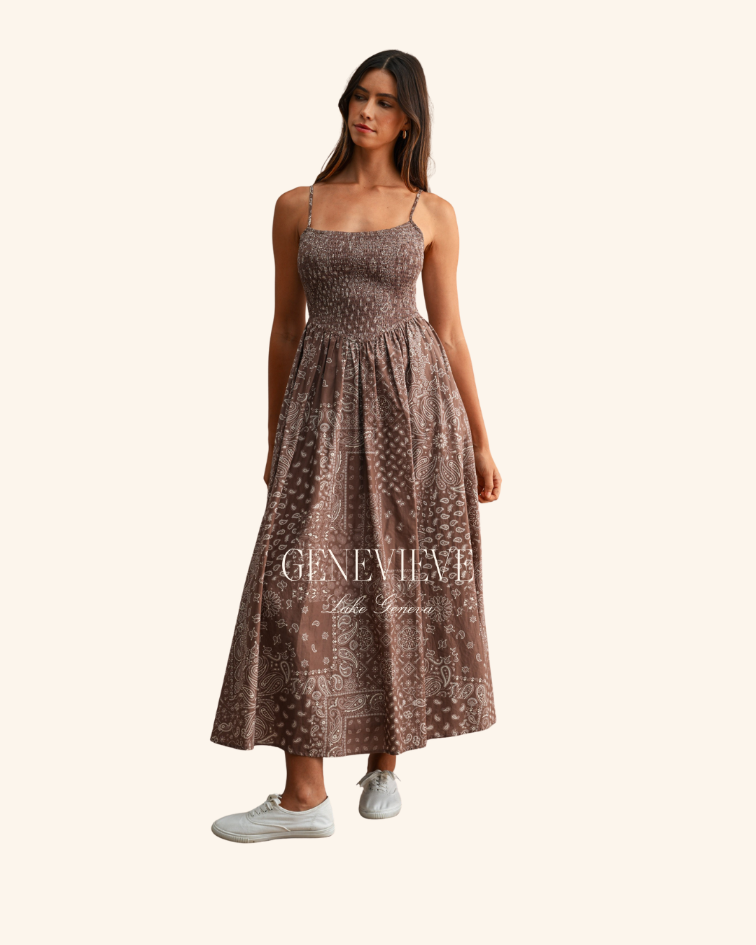 Mable Paisley Print Smock Midi