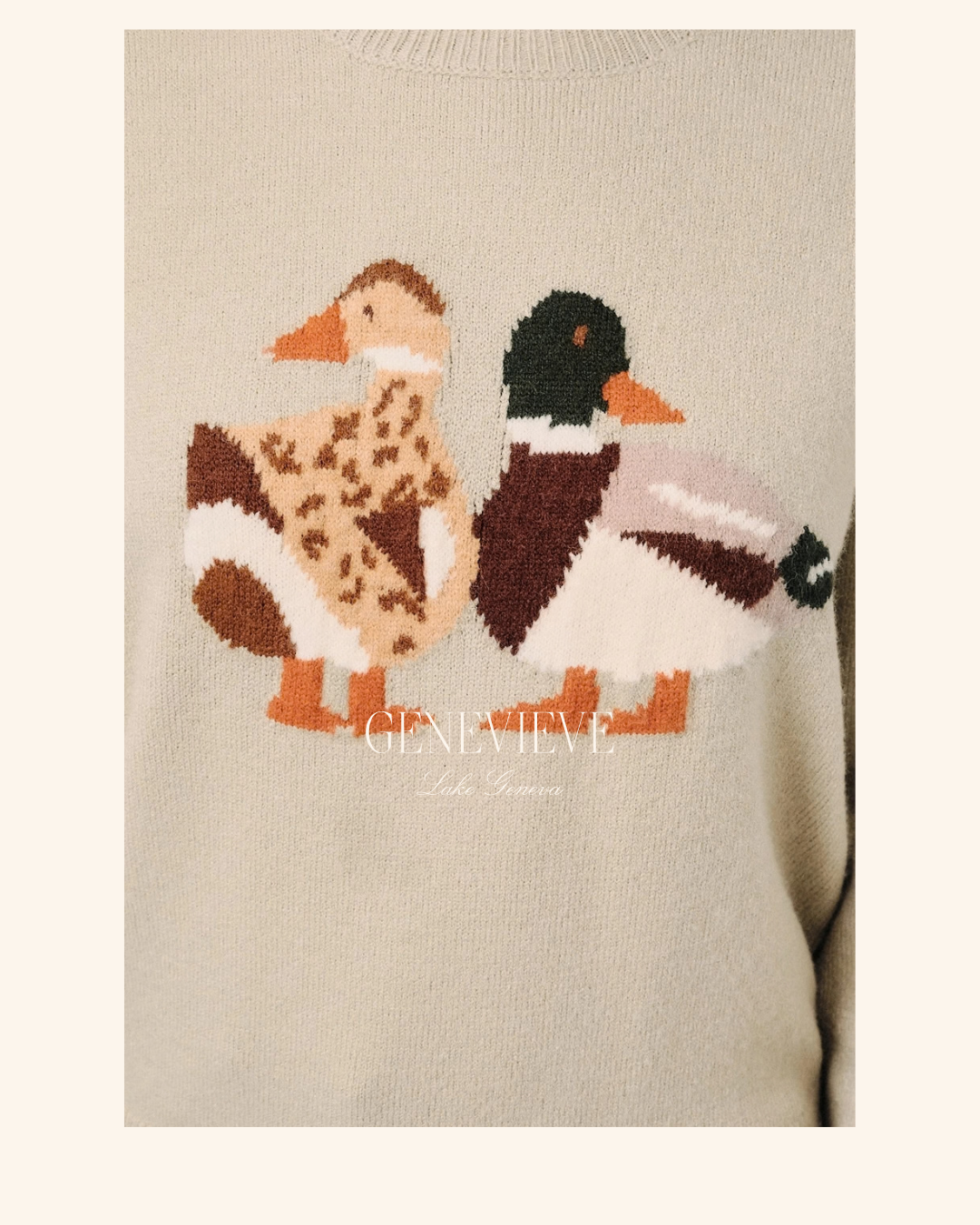 Sunday Edition Oatmeal Duck Sweater