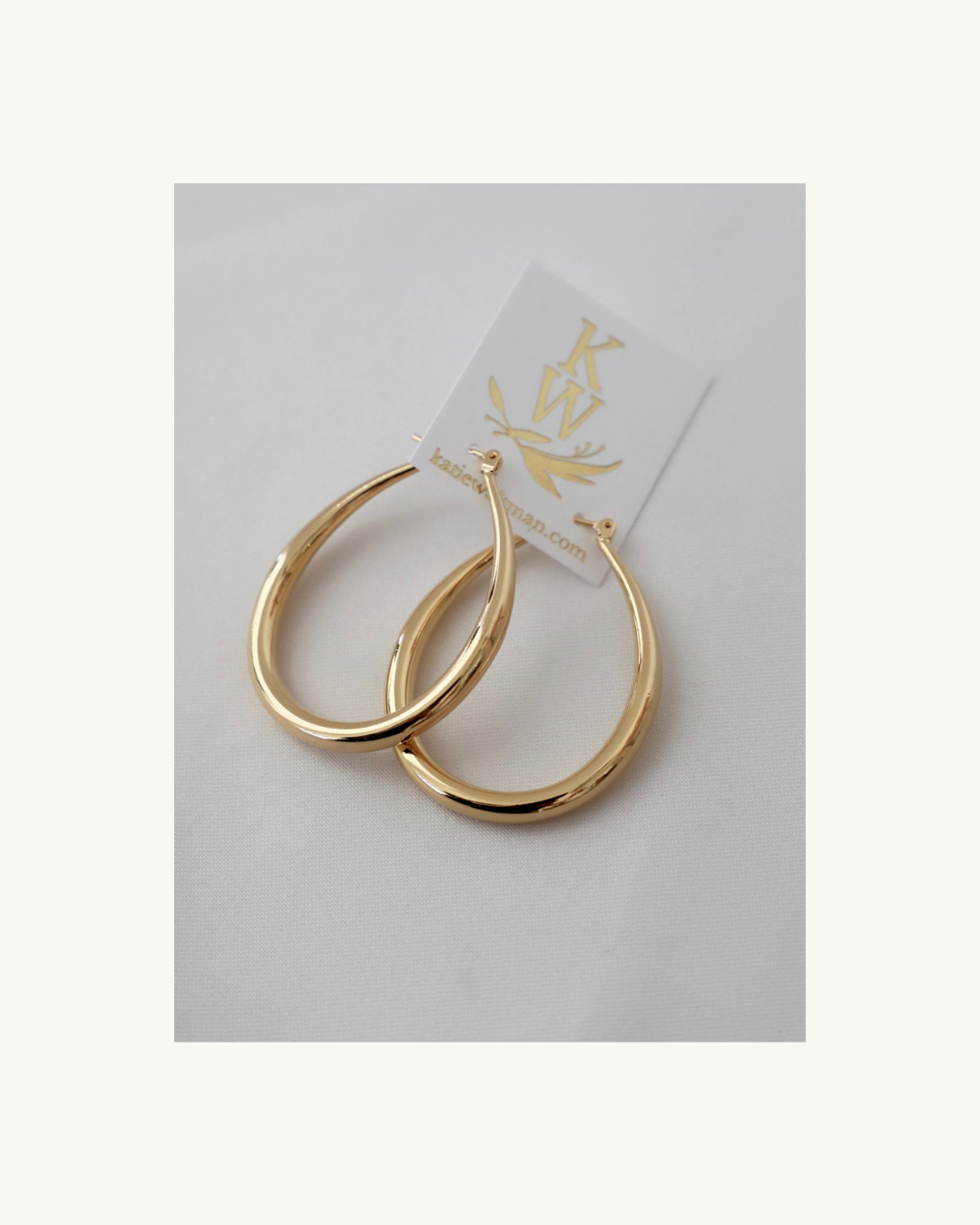 Katie Waltman Large Teardrop Hoops