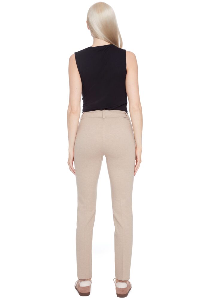ILTM Oatmeal Mélange Ponte Slim Full-Length Pant