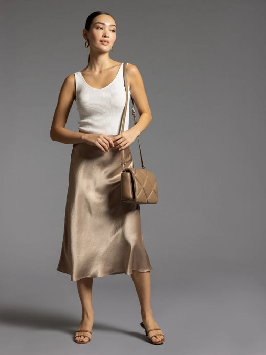 Weekend LA Satin Midi Skirt