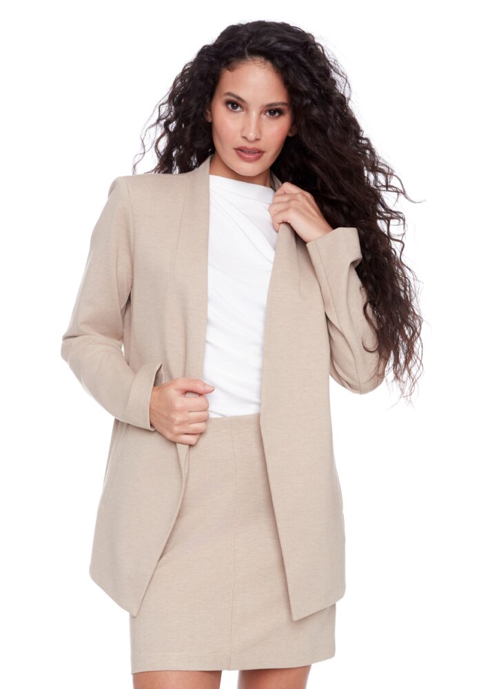 ILTM Nevada Oatmeal Ponte Blazer