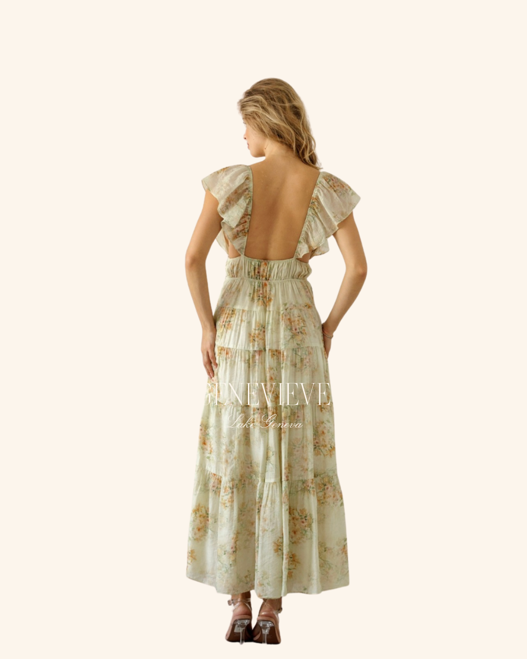 Storia Floral Front Tie Dress