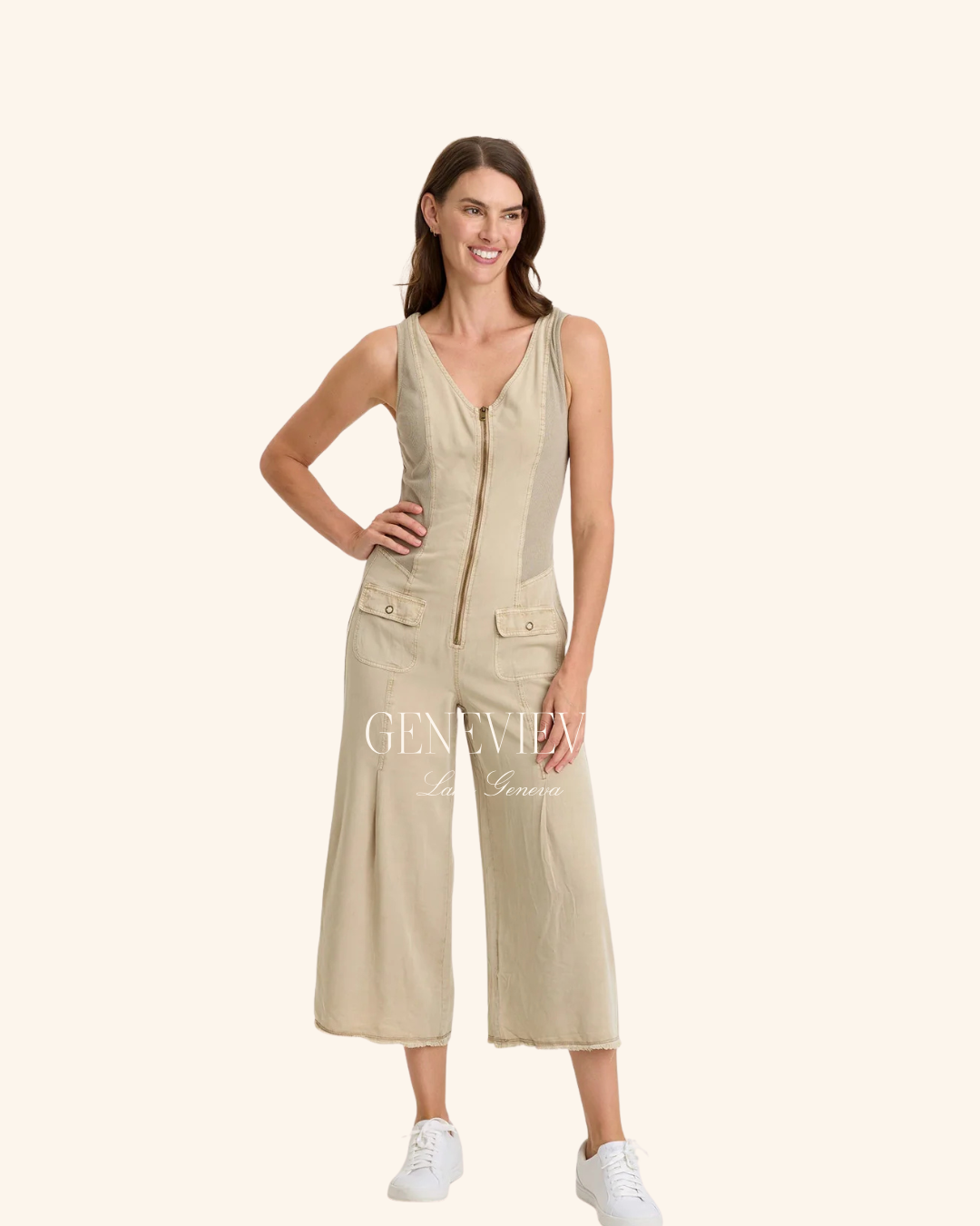 Wearables Linette Jumpsuit Tan