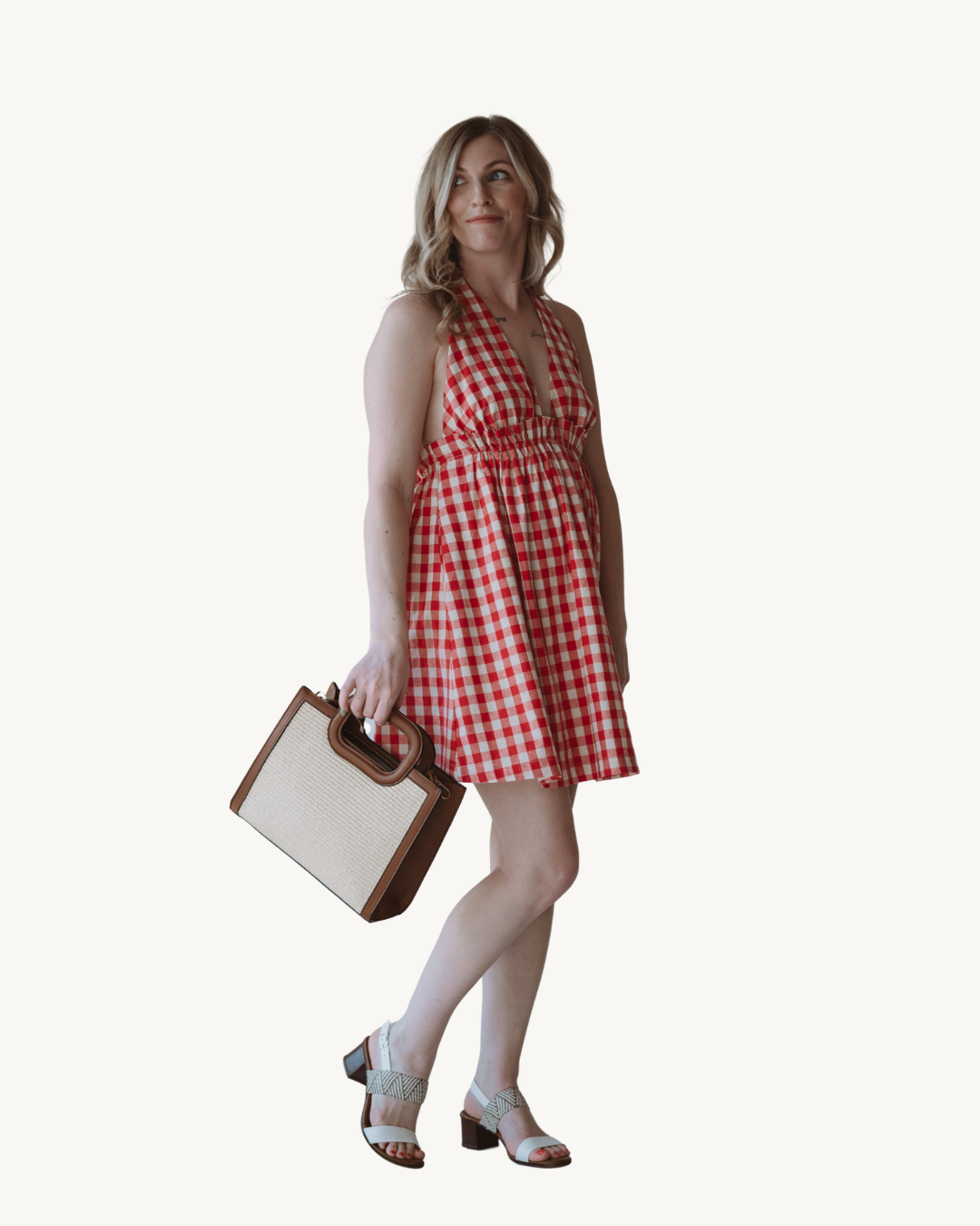 Emory Park Red Gingham Mini dress