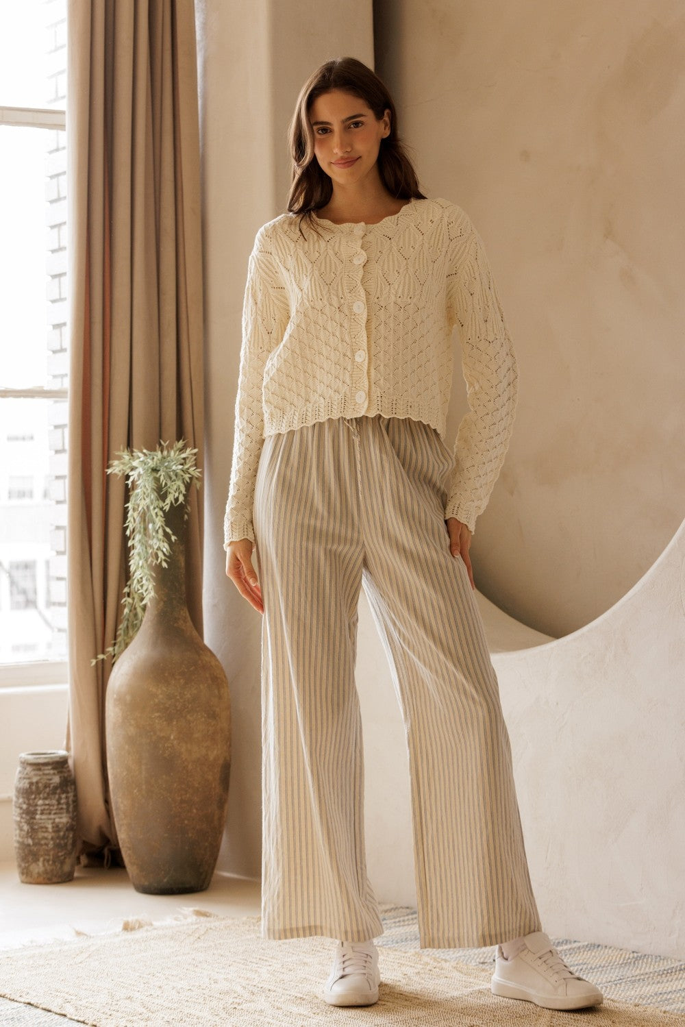 Storia Textured Knit Cardigan