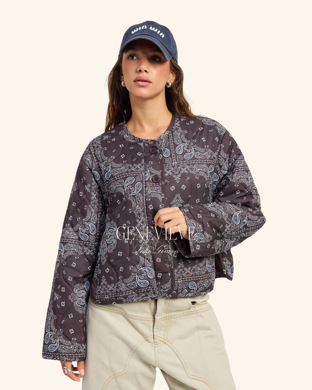 Emory Park Chocolate Quilted Jacket